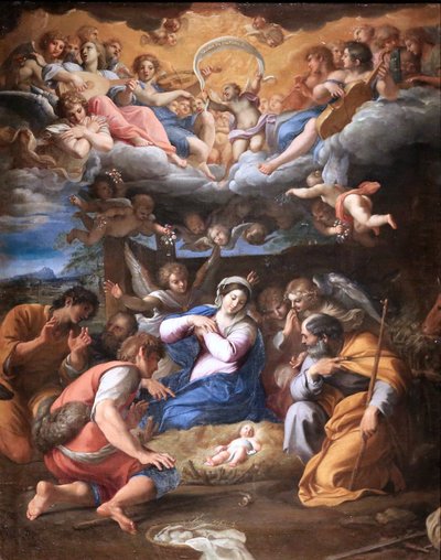 Die Anbetung der Hirten von Annibale Carracci